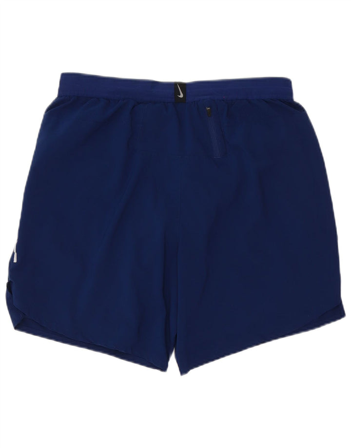 Nike Ženske Dri Fit Sportske Kratke Hlače UK 16 Veliki tamnoplavi poliester