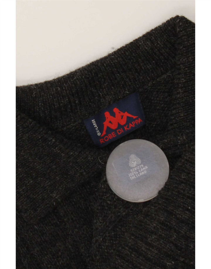 Kappa muški kardigan pulover XL siva vuna