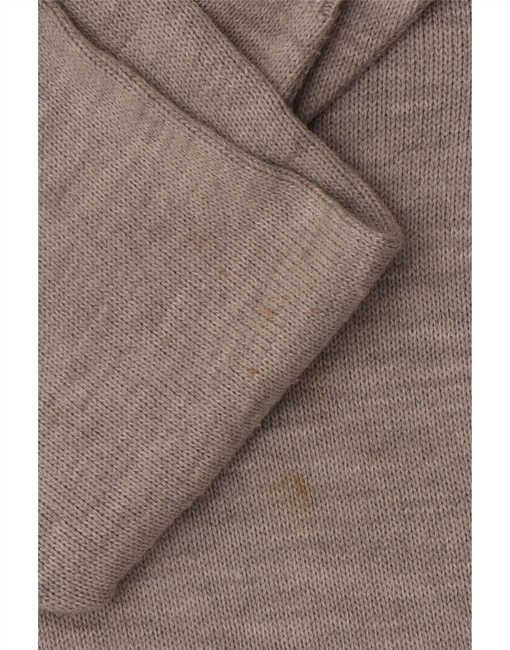 Vintage ženski kardigan džemper UK 18 XL sivi patchwork