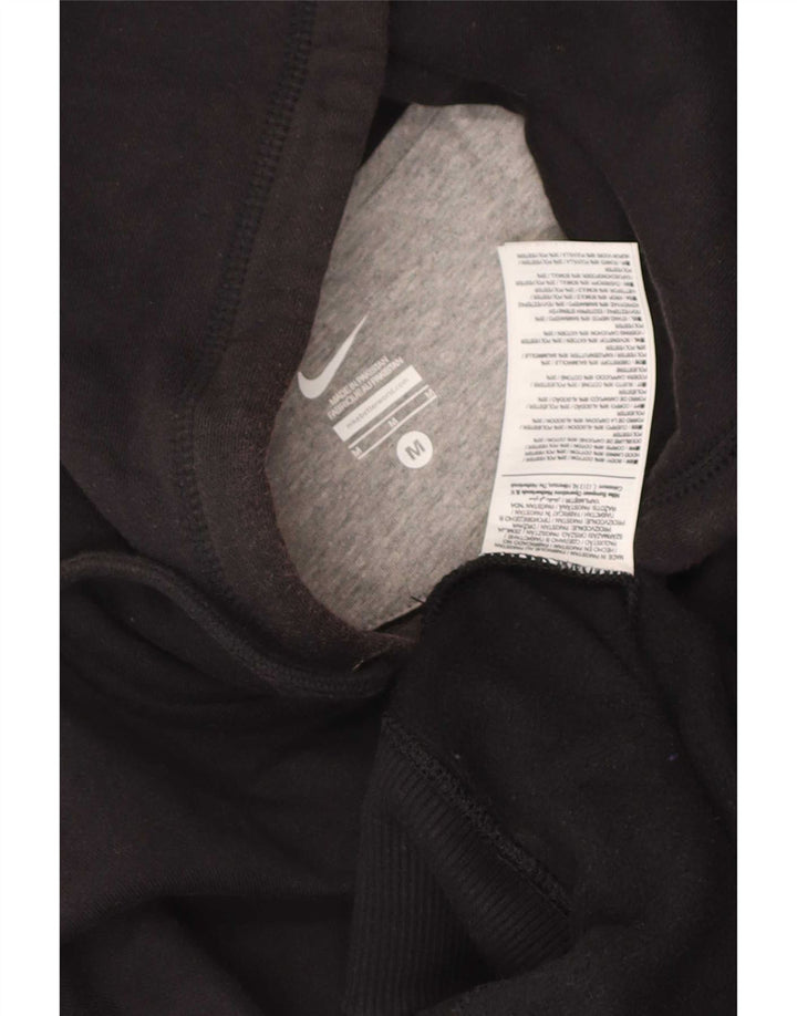 Nike muški pulover s kapuljačom na patentni zatvarač, srednji crni pamuk