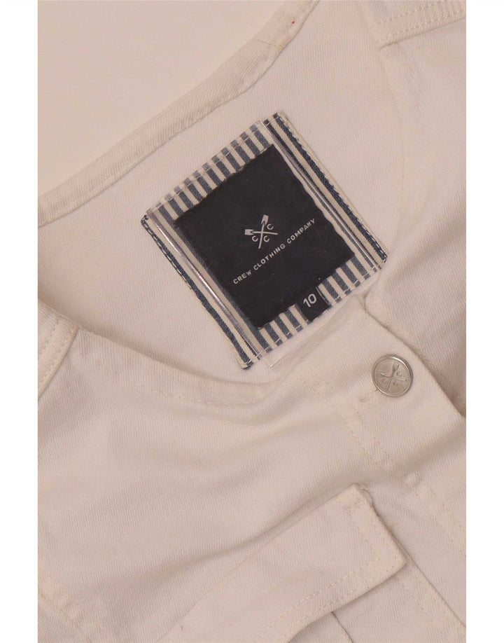 Crew Clothing Ženska traper jakna UK 10 Mala bijela