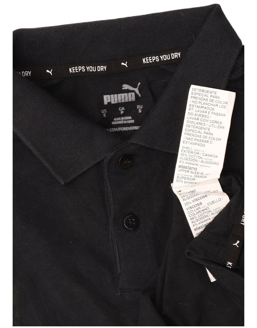 Puma muška polo majica mala crna pamučna