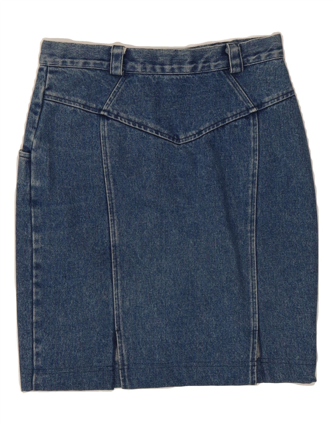 DANIEL HECHTER Womens Denim Skirt IT 44 Medium W28 Blue Cotton Vintage Daniel Hechter and Second-Hand Daniel Hechter from Messina Hembry 