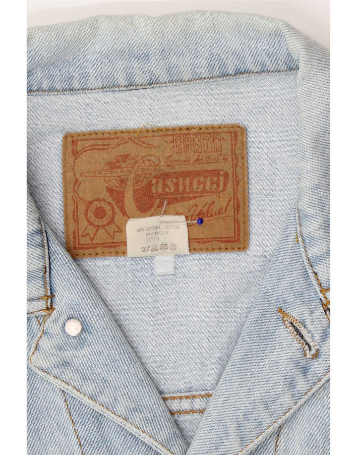 Casucci muška traper jakna UK 40 Large Blue Cotton