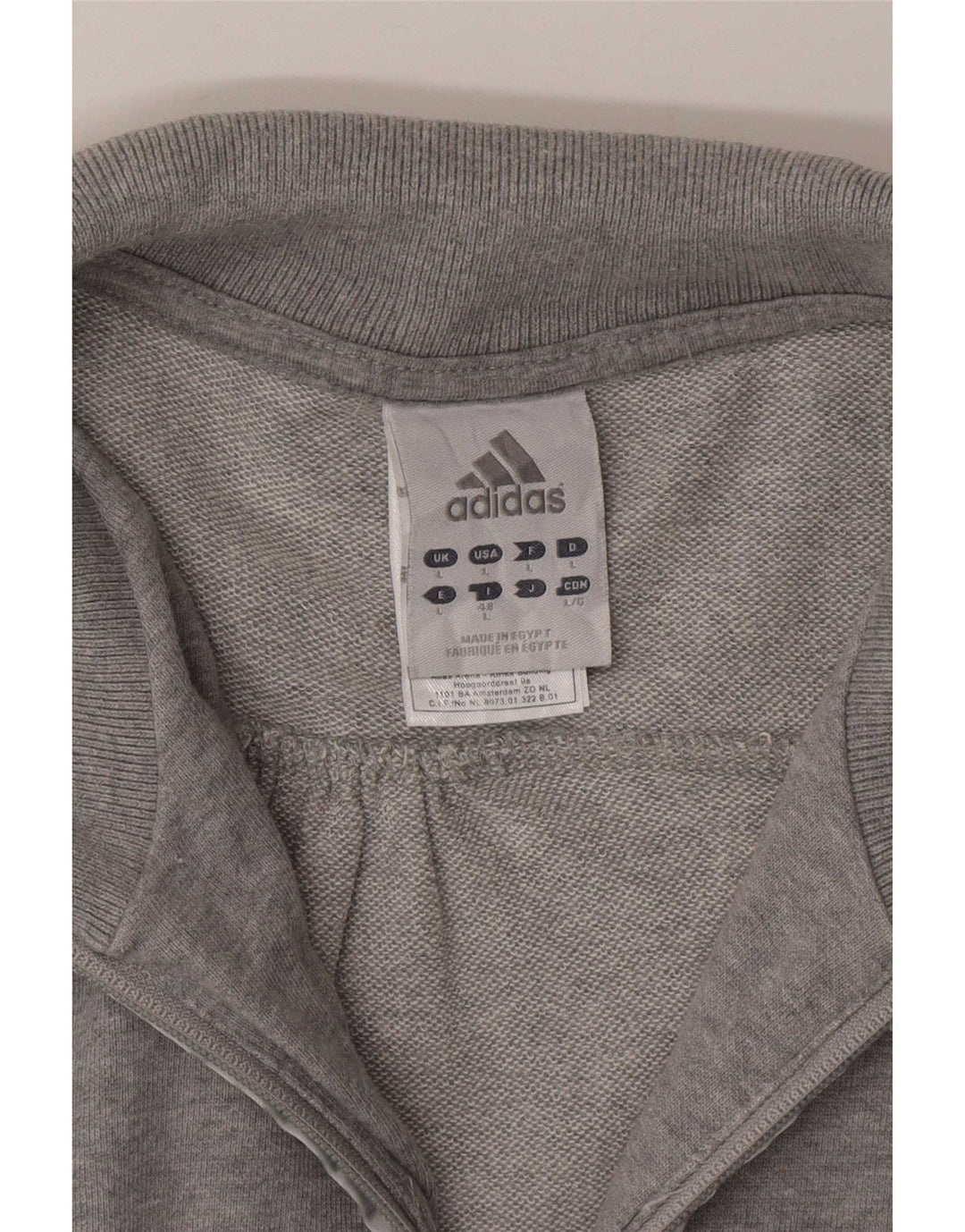Adidas ženska trenirka gornja jakna UK 16 Large Grey Cotton