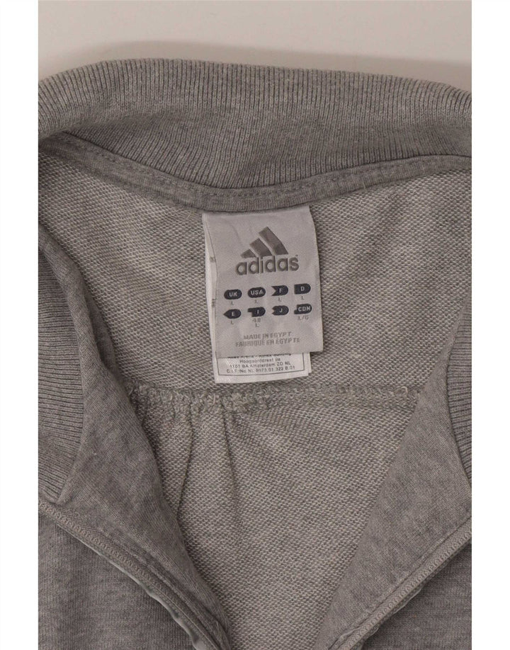 Adidas ženska trenirka gornja jakna UK 16 Large Grey Cotton