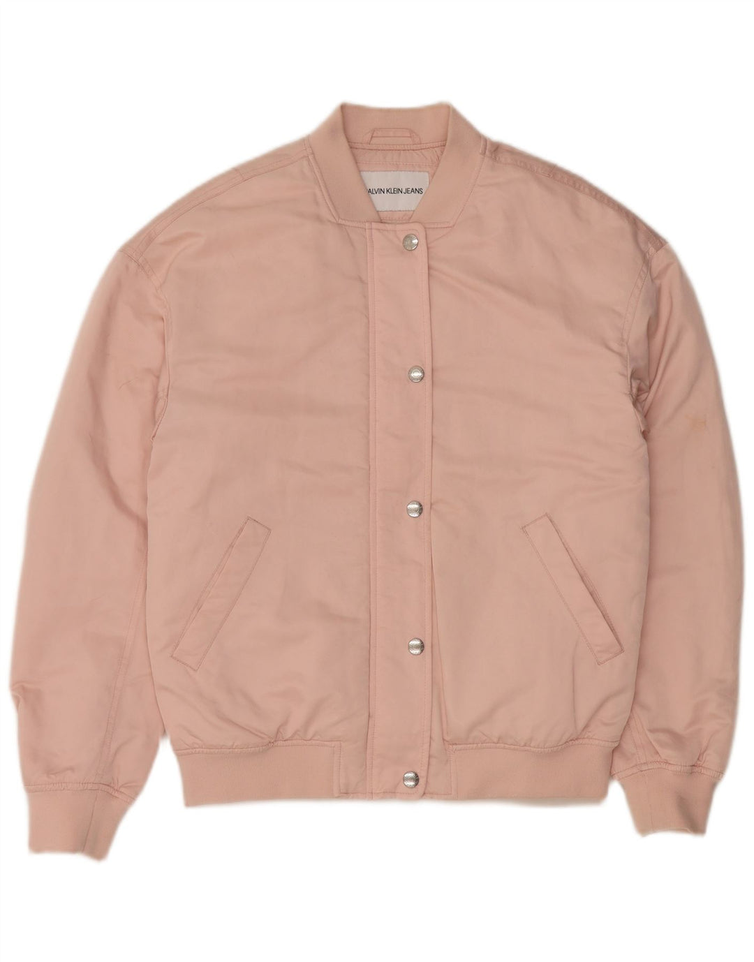 CALVIN KLEIN JEANS Ženska prevelika bomber jakna UK 10 Mala ružičasta