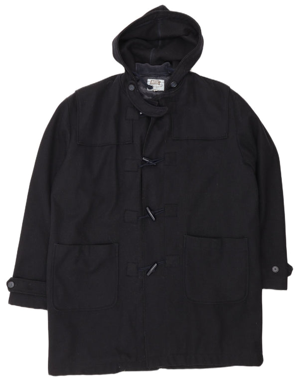 Rifle muški duffle kaput s kapuljačom UK 42 XL tamnoplava vuna