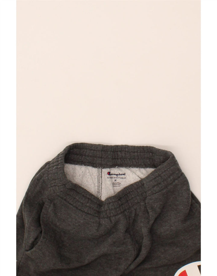 CHAMPION Boys Graphic Tracksuit Trousers Joggers 9-10 Years Medium Grey Vintage Champion and Second-Hand Champion from Messina Hembry 