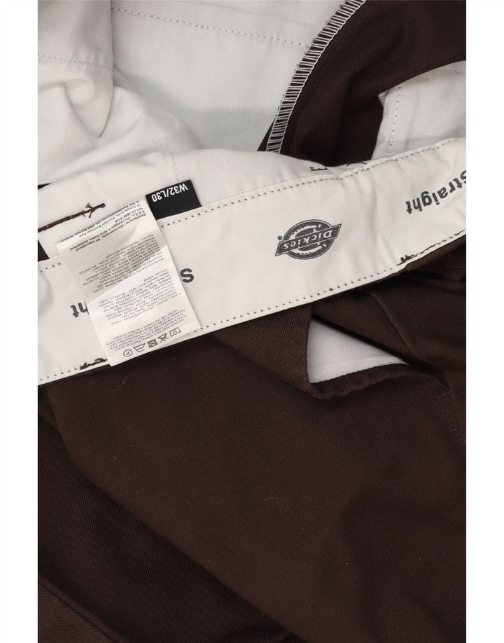 DICKIES Muške ravne chino hlače W32 L30 smeđi poliester