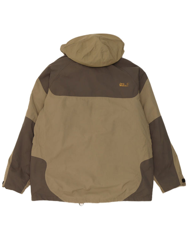 Jack Wolfskin muška vjetrovka s kapuljačom UK 44 XL kaki boja