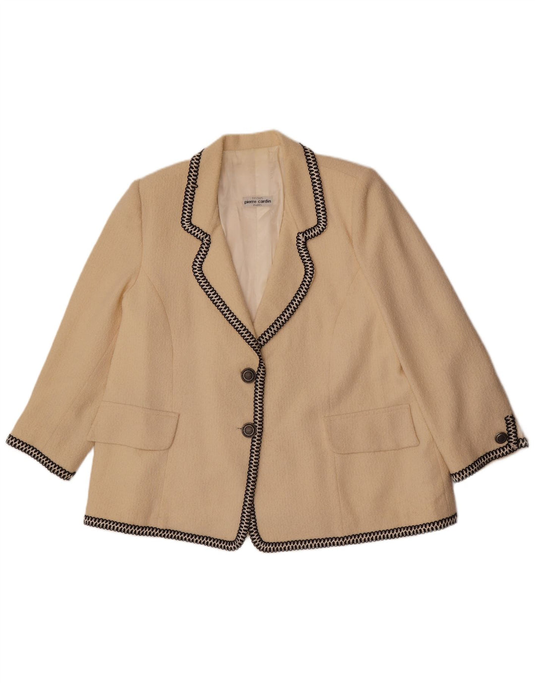 Pierre Cardin Ženska jakna sa 2 gumba UK 14 Large Beige