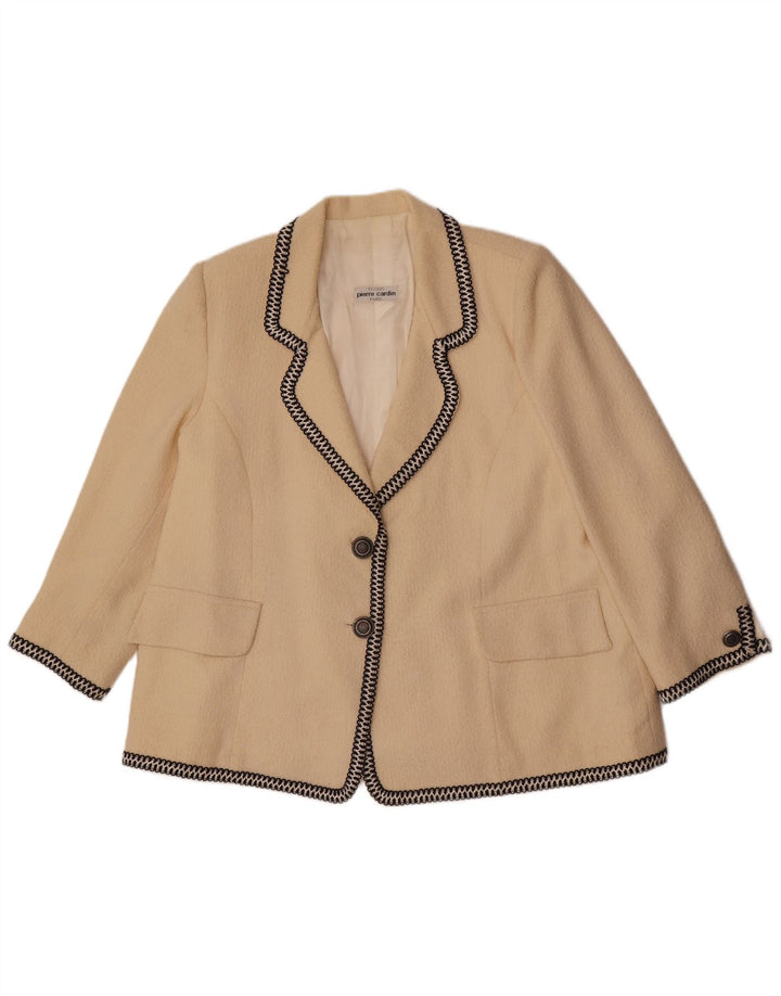 Pierre Cardin Ženska jakna sa 2 gumba UK 14 Large Beige