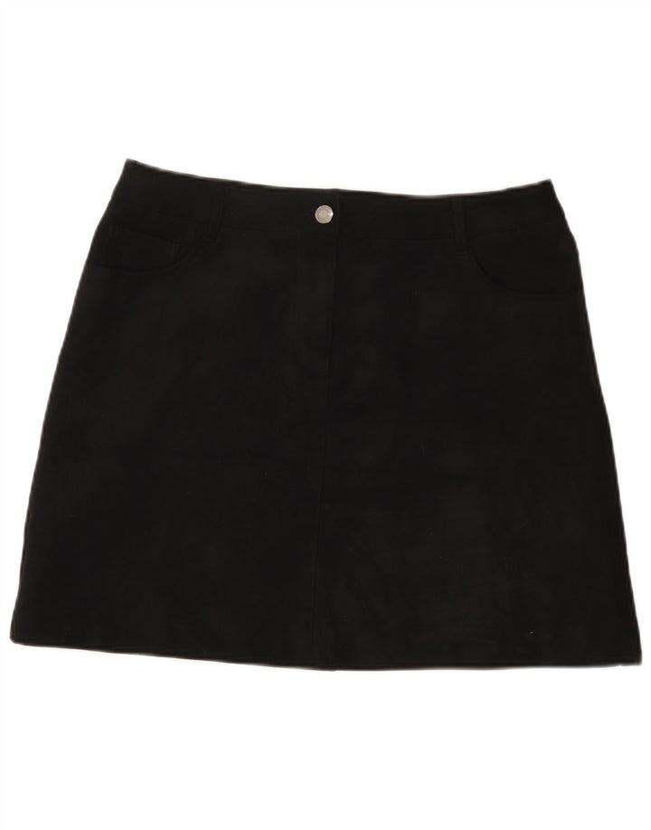 Marks & Spencer ženska mini suknja UK 14 velika W32 crni poliester