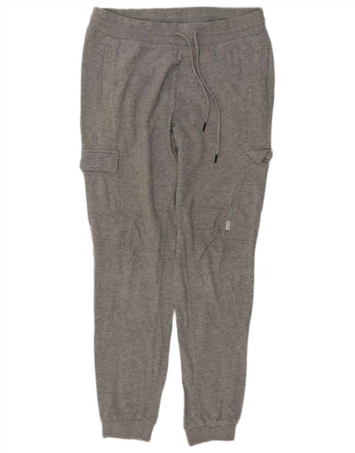 JACK & JONES Muška kargo trenirka hlače Joggers Srednje sivi pamuk