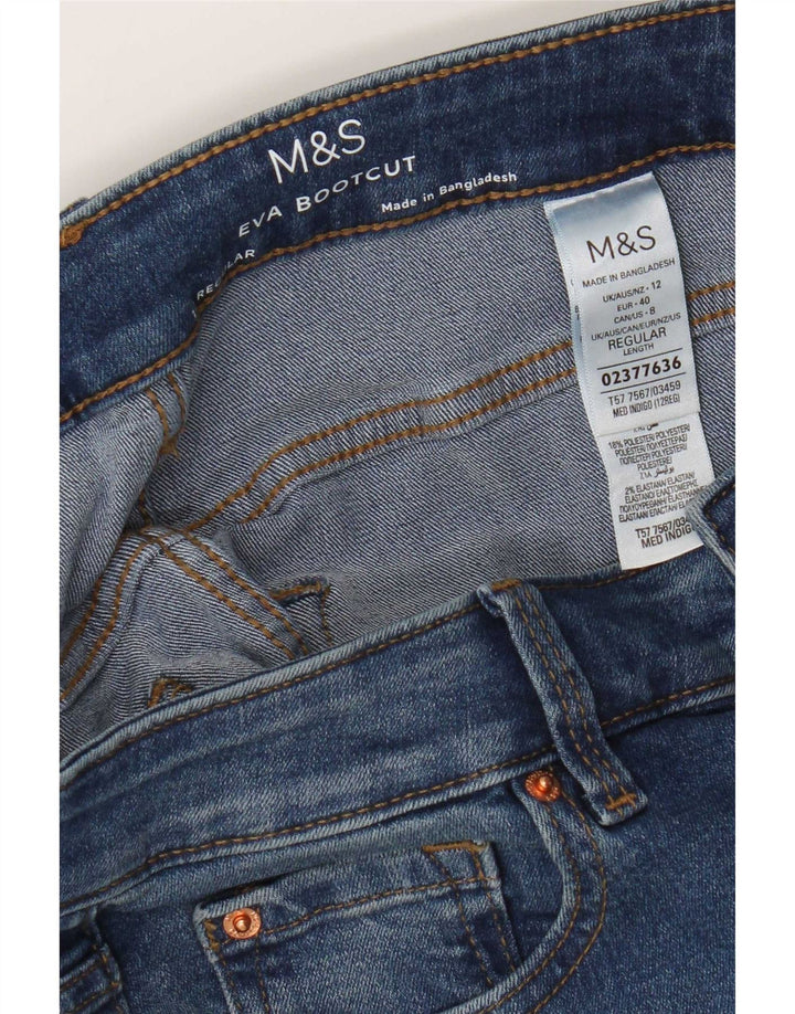 Marks & Spencer ženske traperice Eva Regular Bootcut UK 12 srednje W32 L30 plava