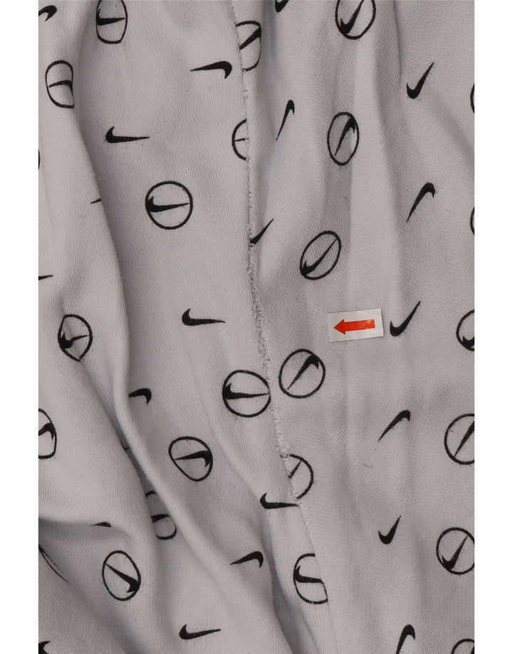 NIKE Muške trenirke slobodnog kroja, male plave pamučne hlače za trenirku