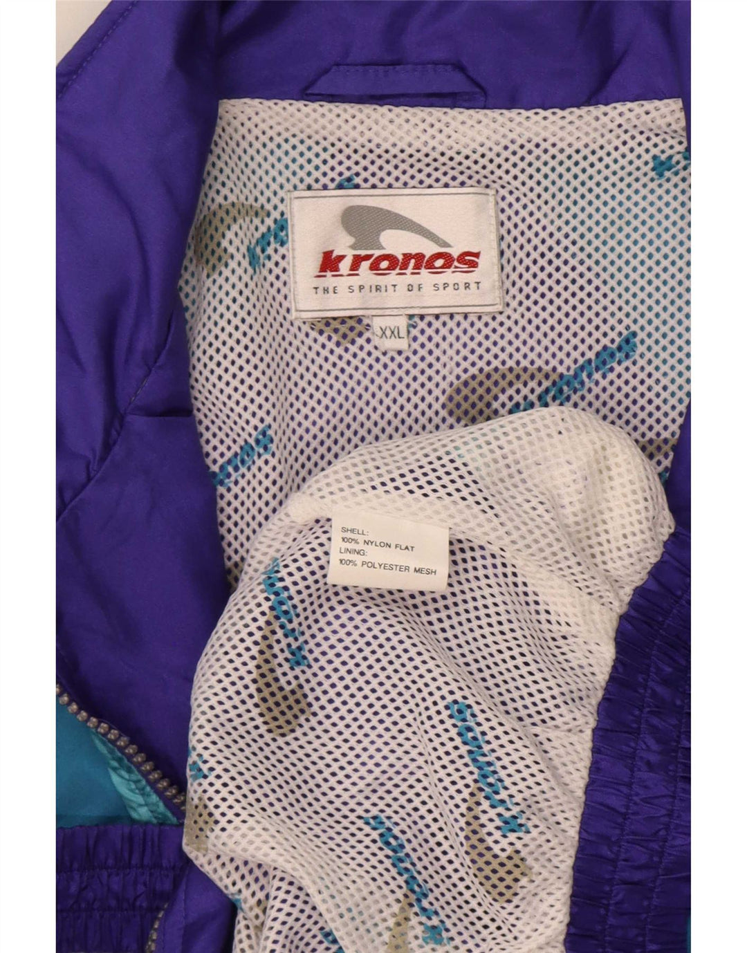 Kronos muška gornja jakna od trenirke 2XL ljubičasta najlonska boja