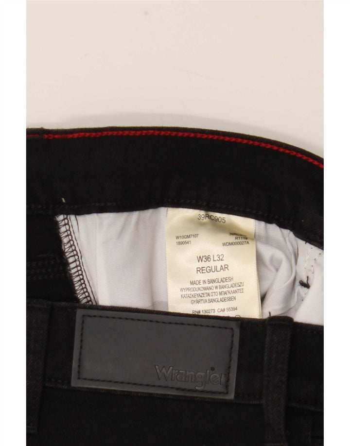 Wrangler ženske obične ravne traperice W36 L32 crni pamuk