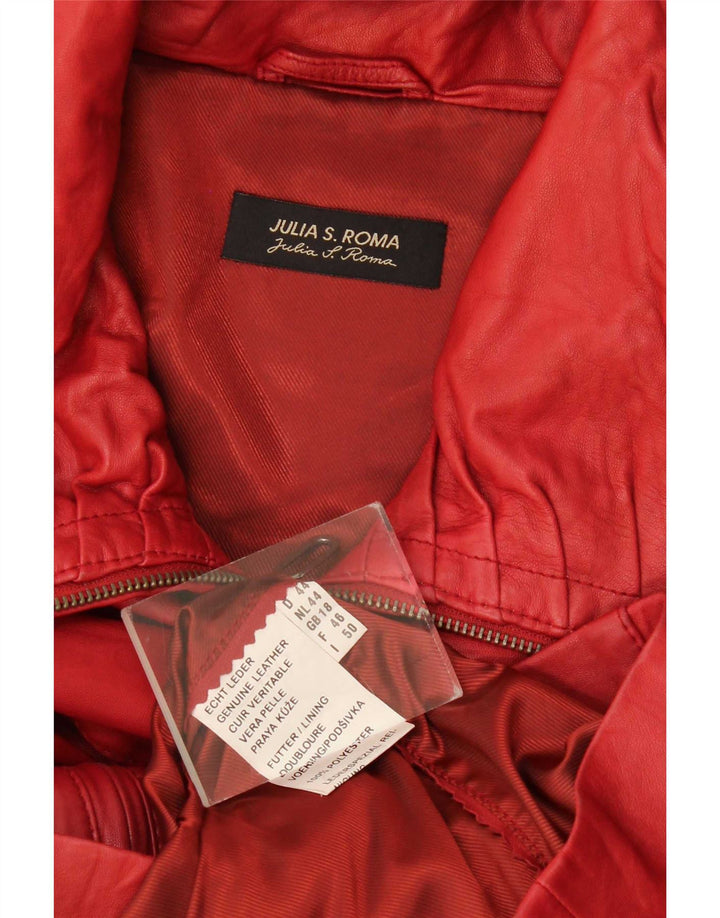 Julia S. Roma ženska kožna jakna UK 18 XL crvena koža