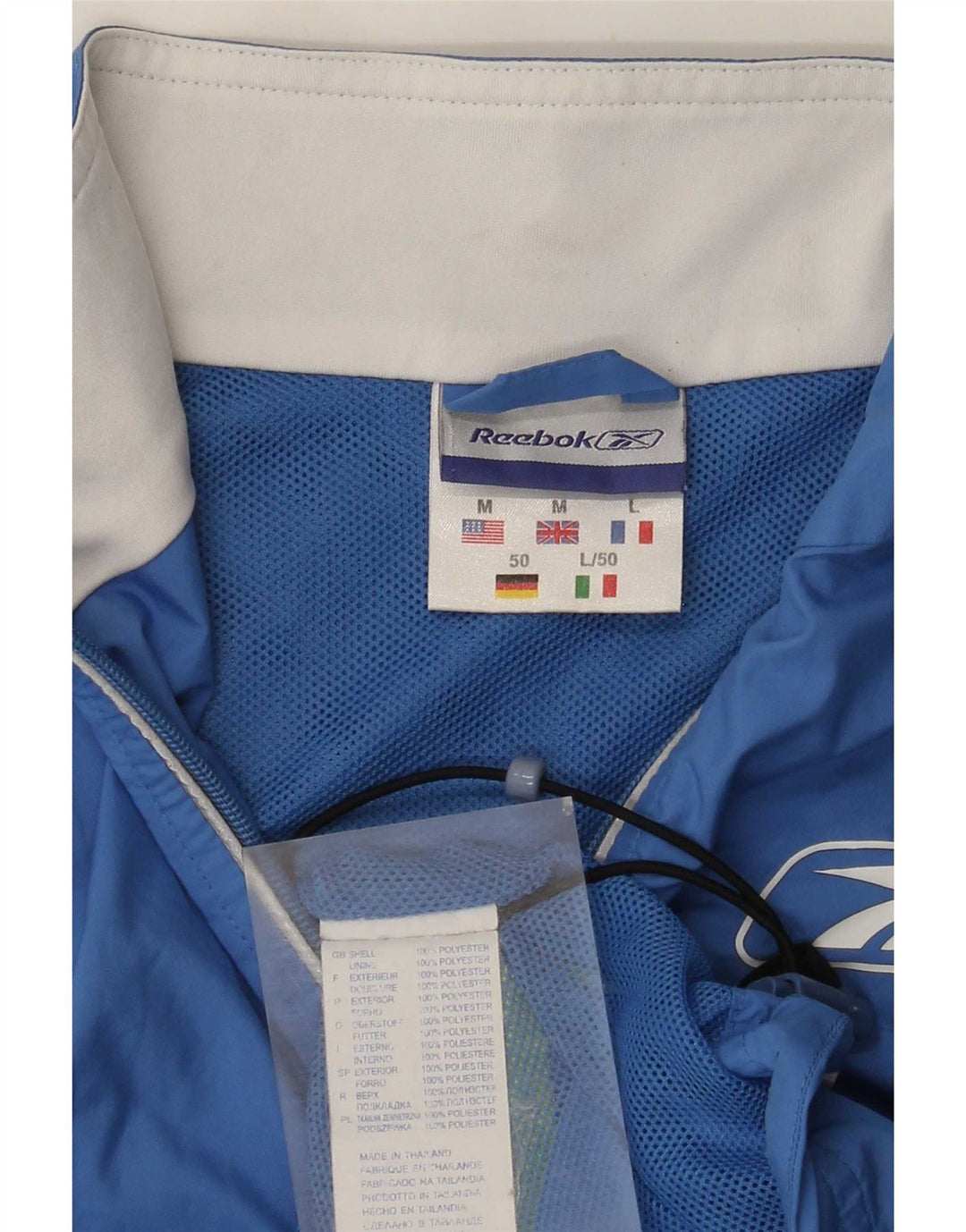 Reebok muška jakna UK 38 Medium Blue Colourblock poliester