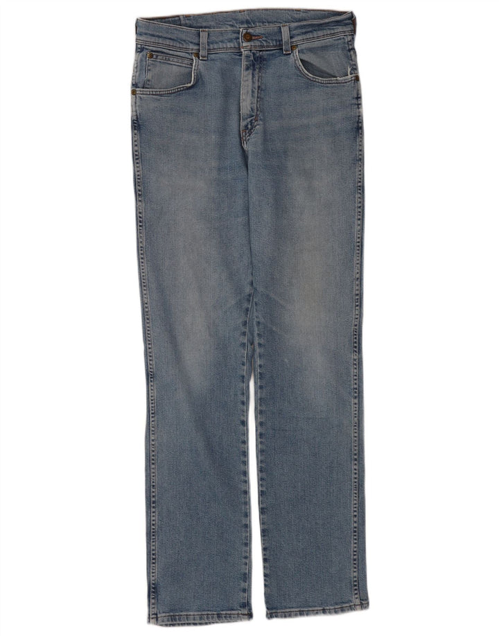 Wrangler muške ravne traperice regularnog kroja W32 L34 plavi pamuk