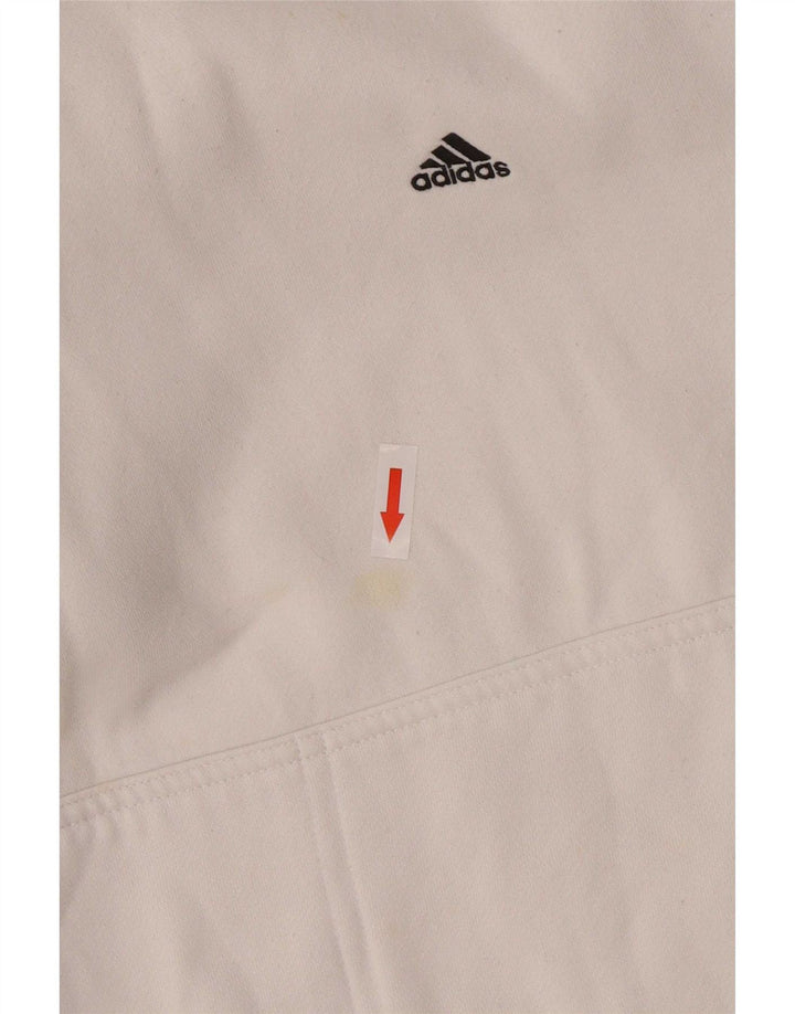 Adidas muška majica s kapuljačom Srednje bijeli pamuk
