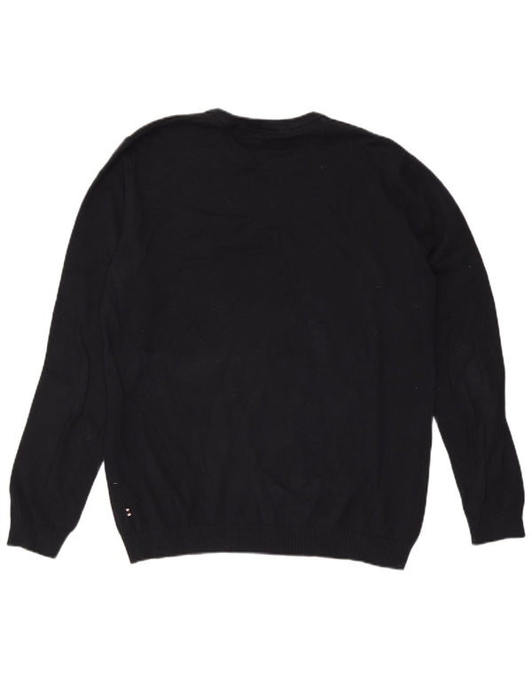 Jack & Jones muški pulover s okruglim izrezom XL tamnoplavi pamuk