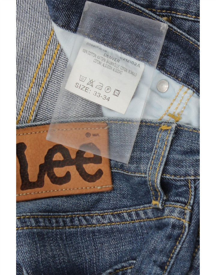 Lee Mens Denver Straight Jeans W33 L29 Plavi pamuk