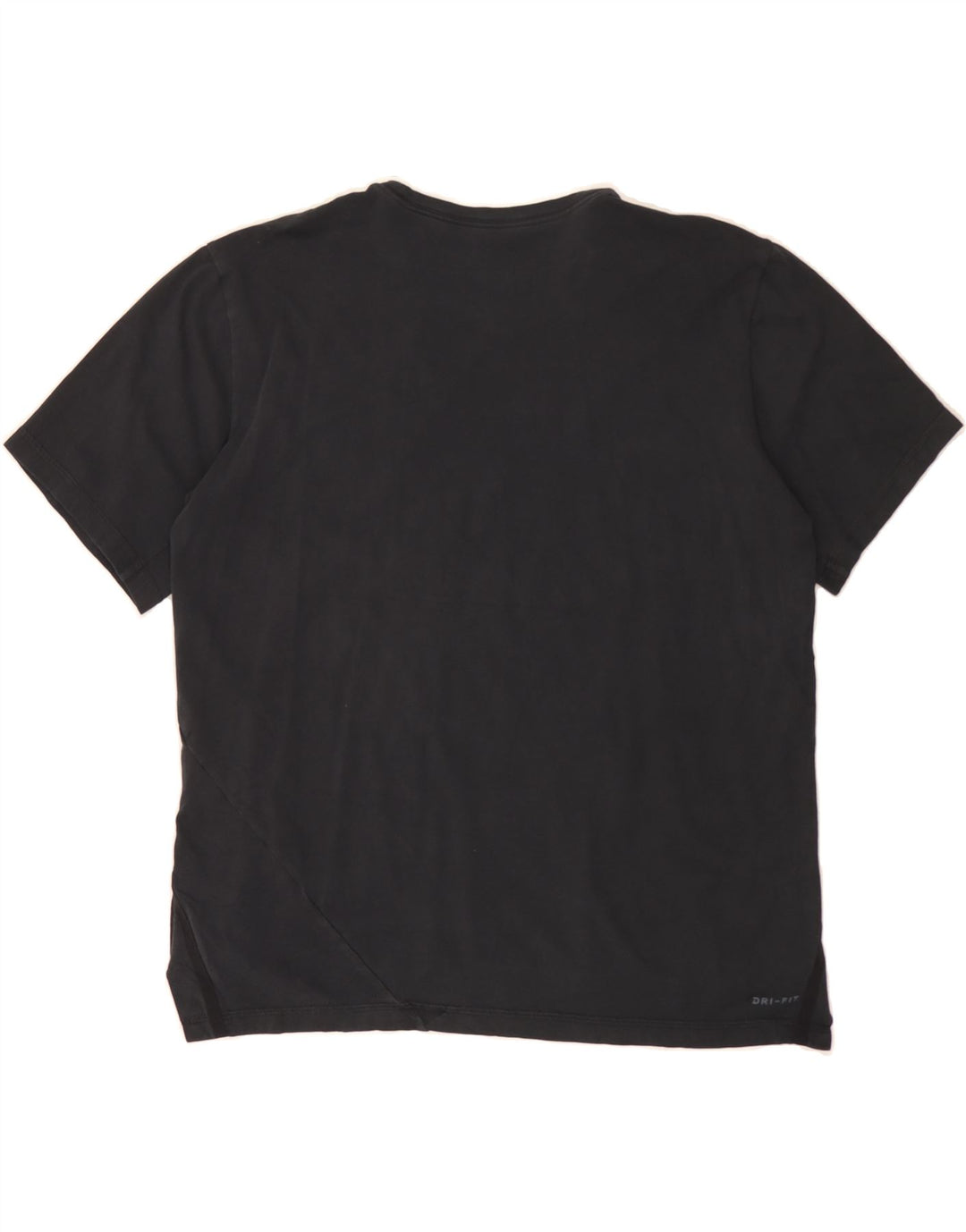 NIKE Mens Dri Fit Graphic T-Shirt Top Medium Black Cotton Vintage Nike and Second-Hand Nike from Messina Hembry 