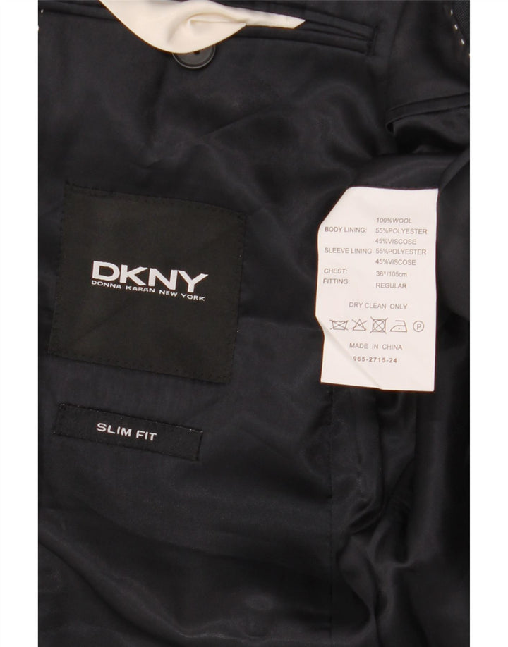 Dkny muška uska jakna sa 2 gumba UK 38 Srednje tamnoplava vuna