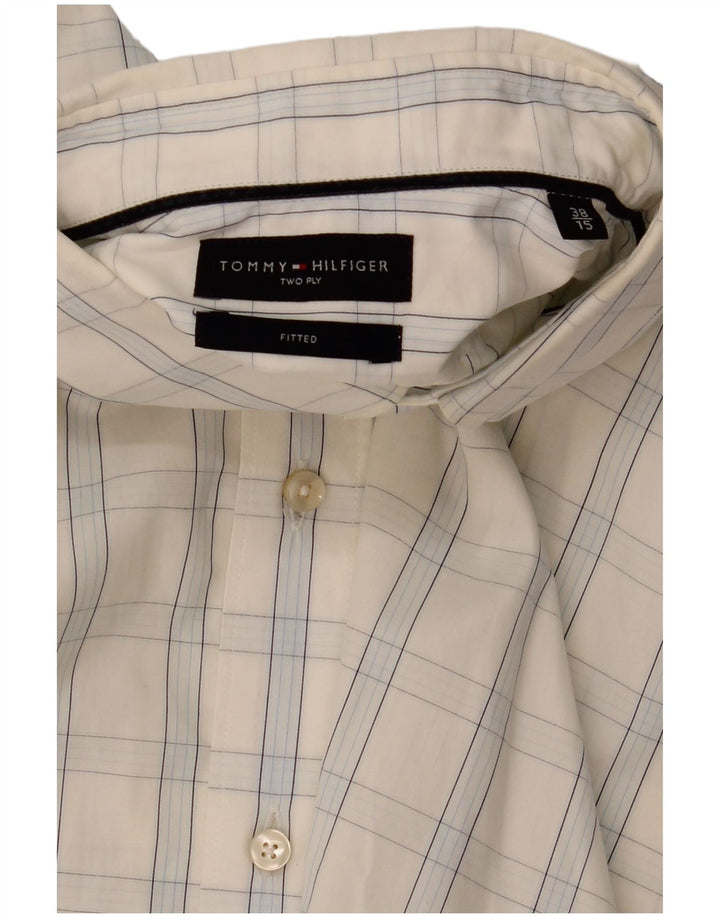 TOMMY HILFIGER Muška pripijena košulja veličina 38 15 srednje bijela karirana