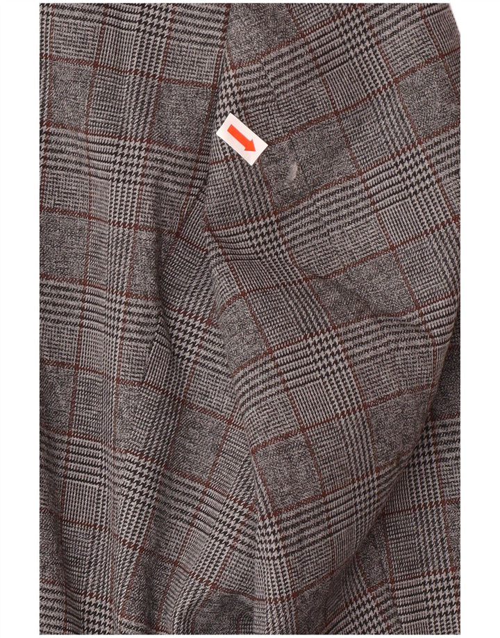 Marks & Spencer muška jakna sa 2 gumba UK 46 3XL sivi karirani poliester