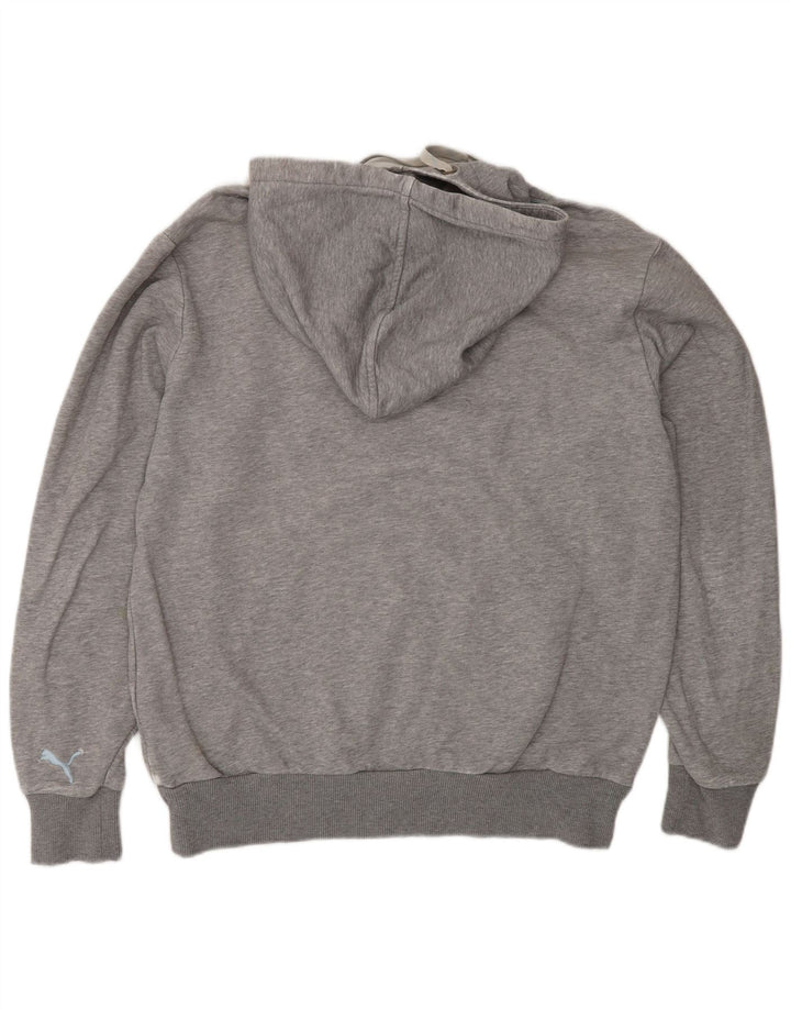 Puma muška majica s kapuljačom s kapuljačom srednje sive boje