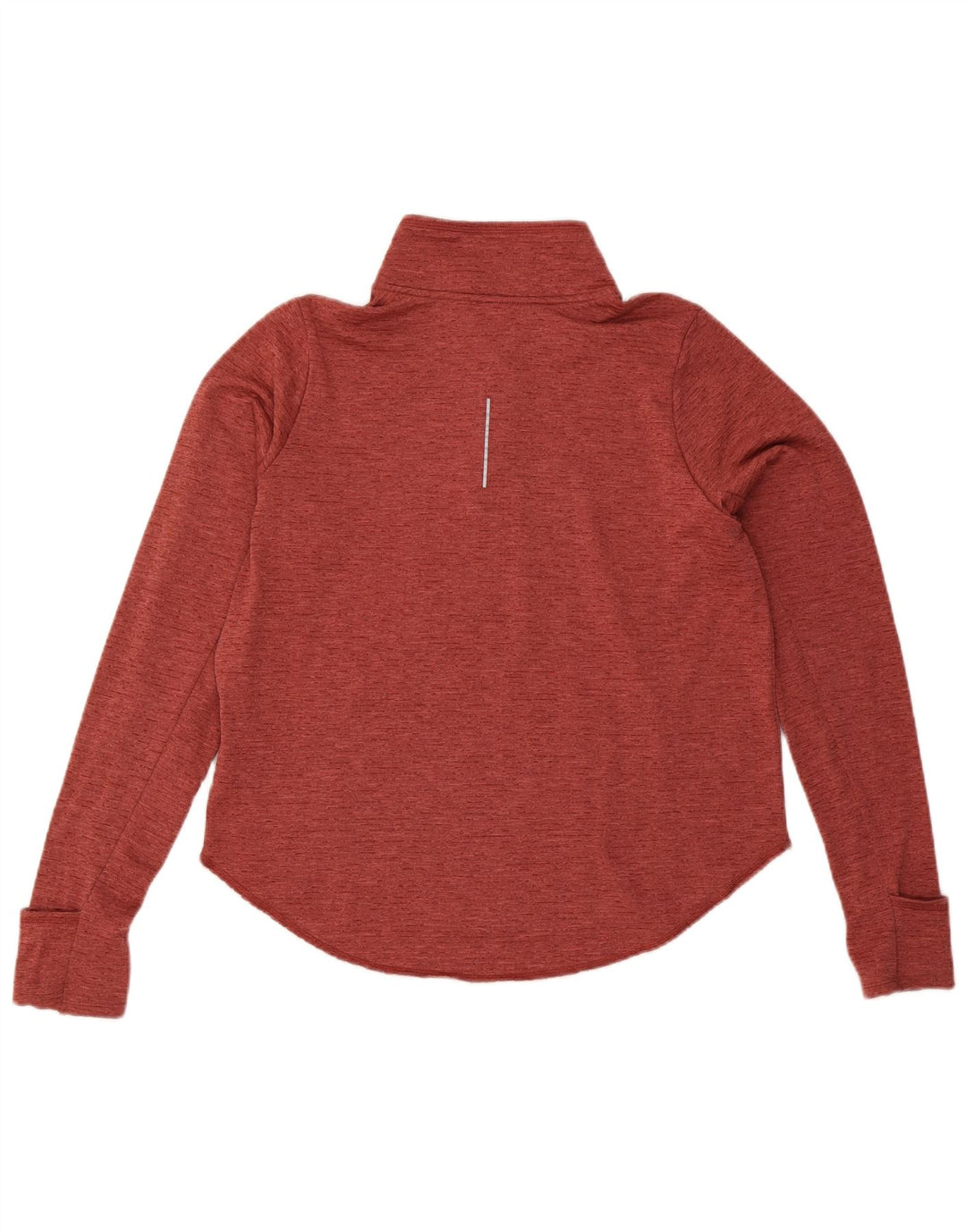 Nike Ženska trenirka Dri Fit Zip Neck Pulover Top UK 16 Large Red Flecked
