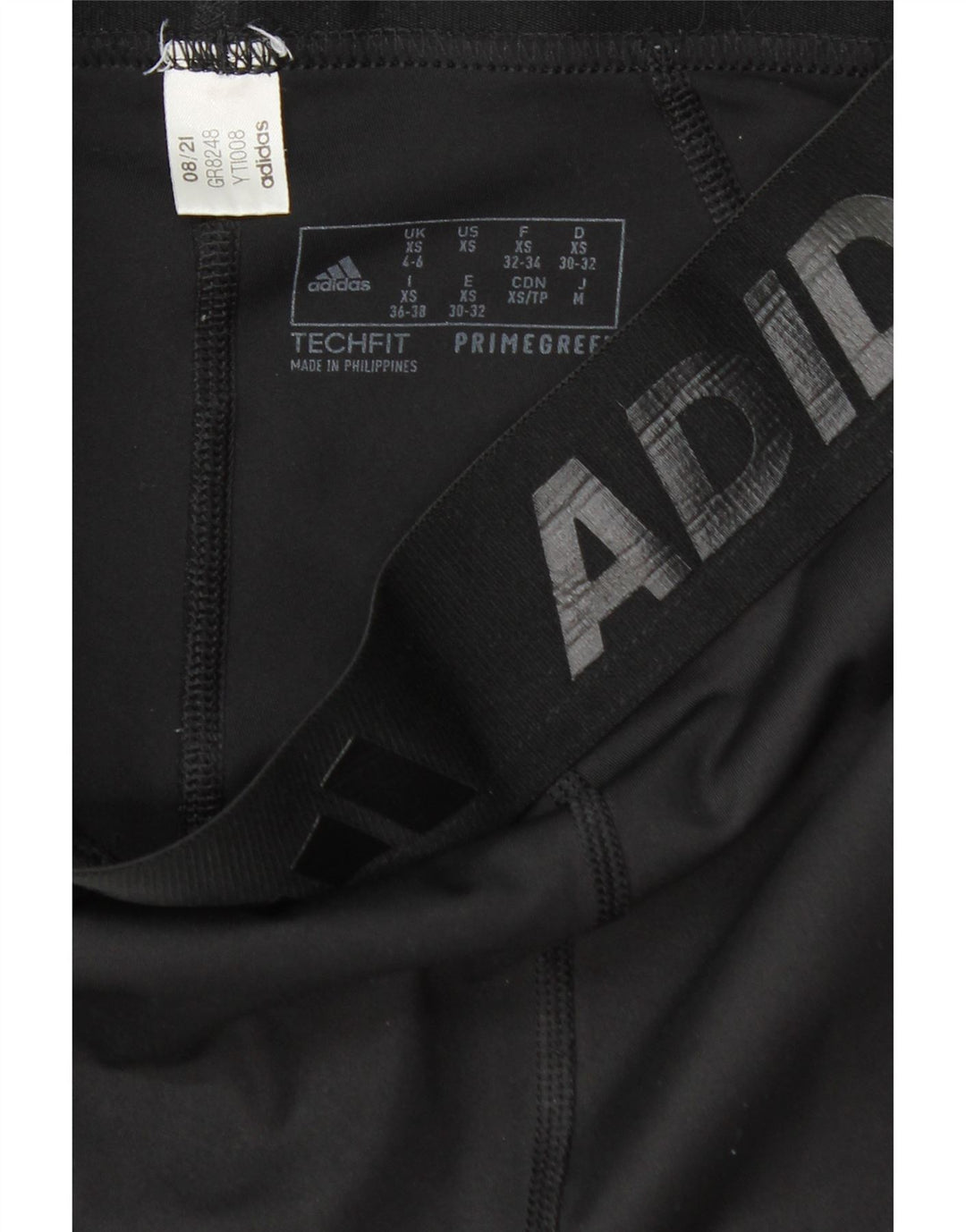 ADIDAS ženske grafičke tajice UK 4/6 XS crni poliester