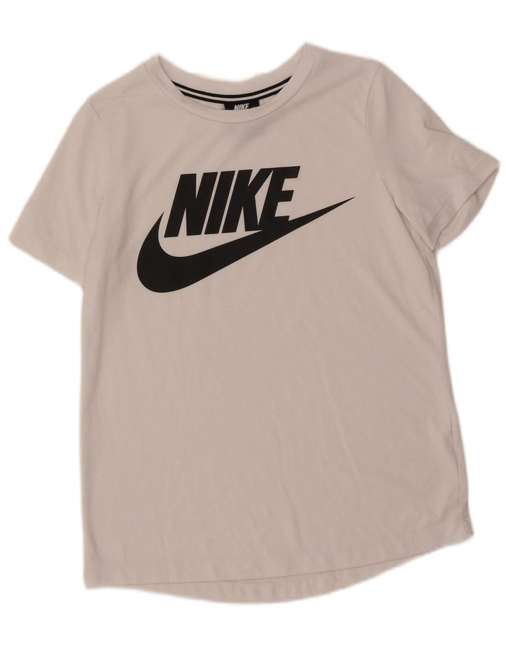 NIKE Womens Graphic T-Shirt Top UK 10 Small White