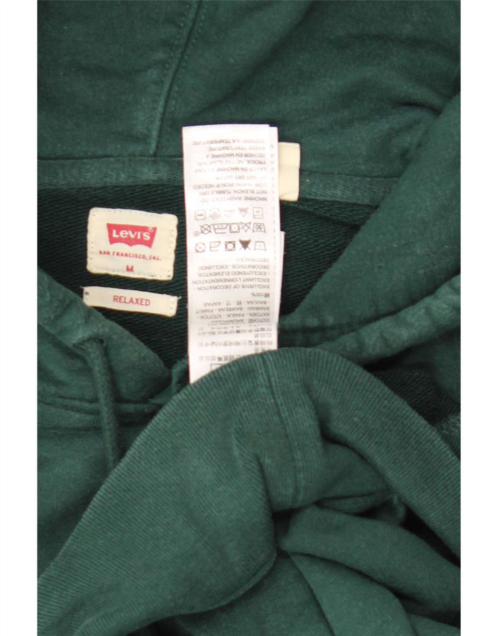 Levi's muška majica s kapuljačom s kapuljačom, srednji zeleni pamuk