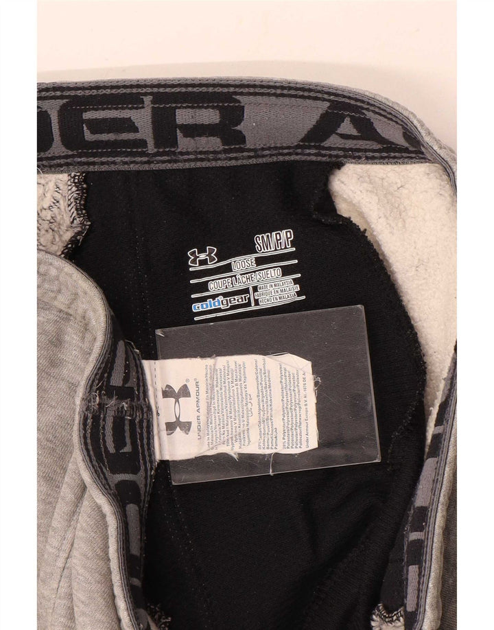 Under Armour muške hlače trenirke Cold Gear male sive boje