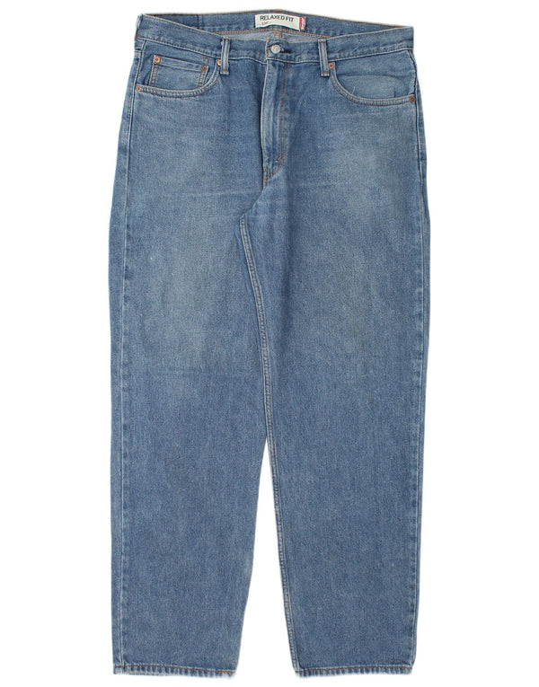 LEVI'S muške 550 ravne traperice opuštenog kroja W36 L32 plavi pamuk