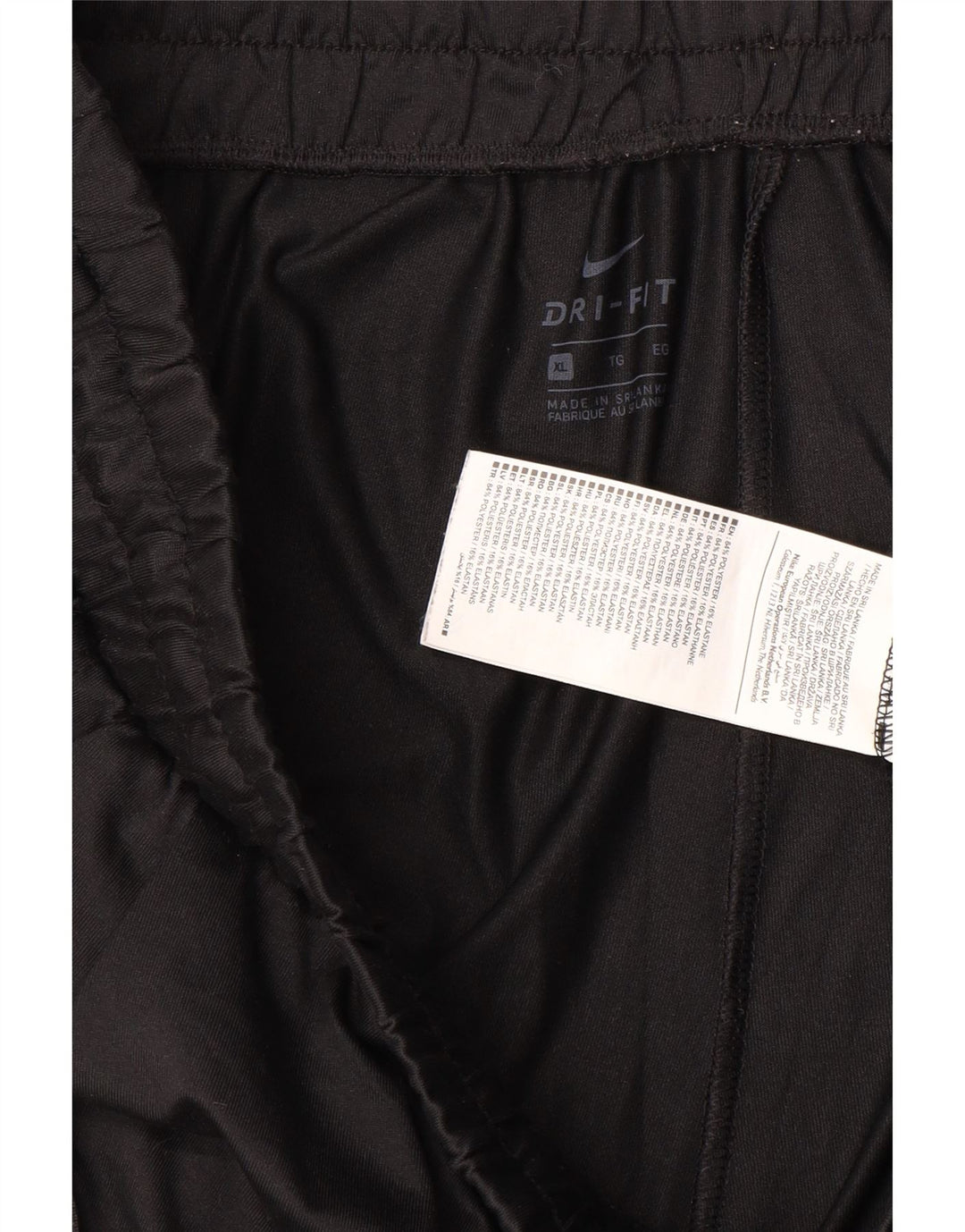 NIKE muške hlače za trenirku Dri Fit XL, crni poliester