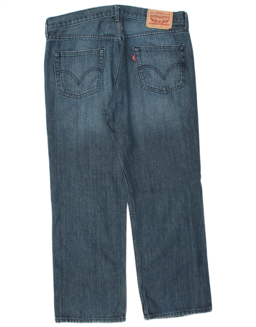 LEVI'S muške 506 ravne traperice W36 L28 plavi pamuk