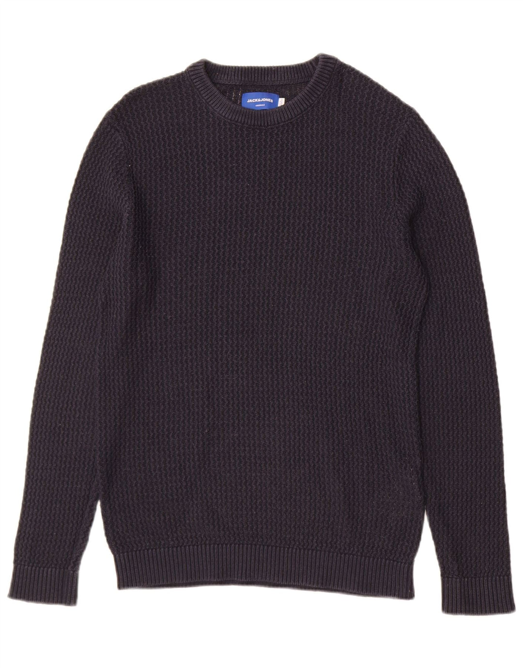Jack & Jones muški džemper s okruglim izrezom srednje tamnoplave akrilne boje