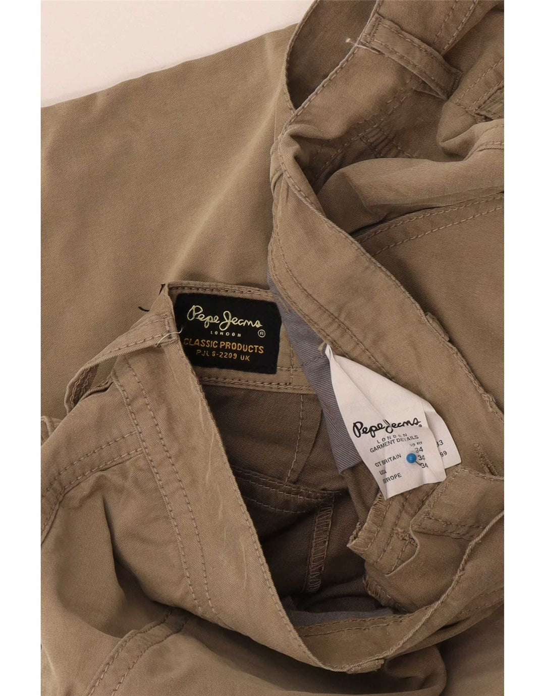 PEPE Jeans muške kargo bermude W34 velike pamučne bež boje