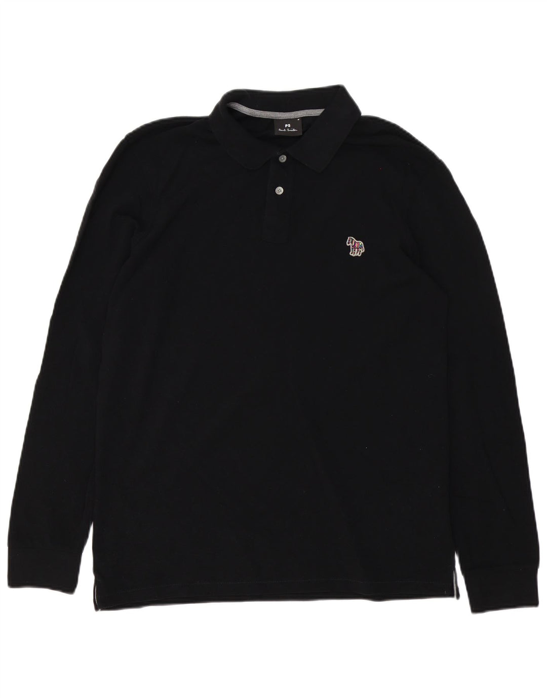 Paul Smith muška polo majica dugih rukava srednje crna