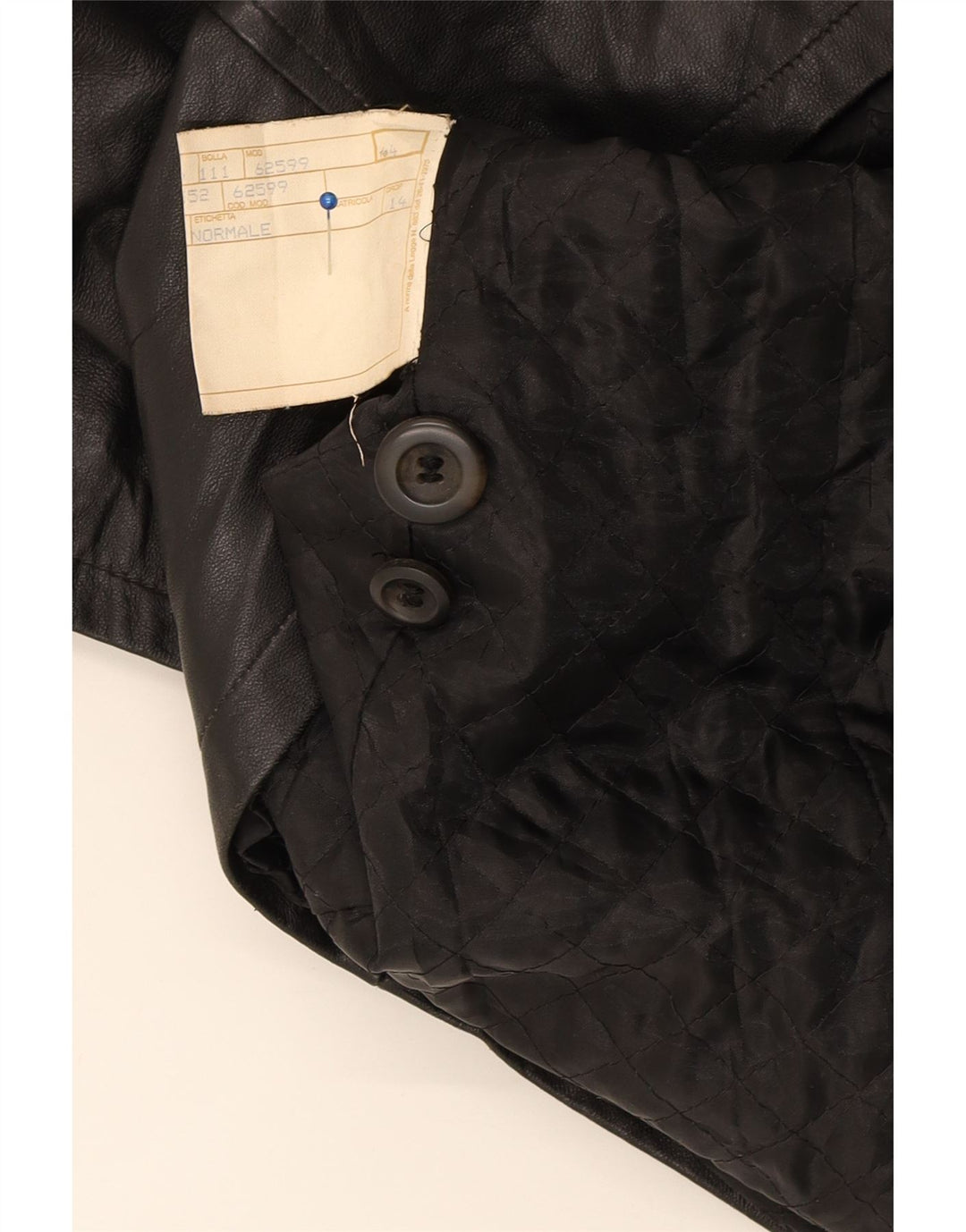 EFFEGI Womens Leather Jacket IT 44 Medium Black Leather Vintage Effegi and Second-Hand Effegi from Messina Hembry 