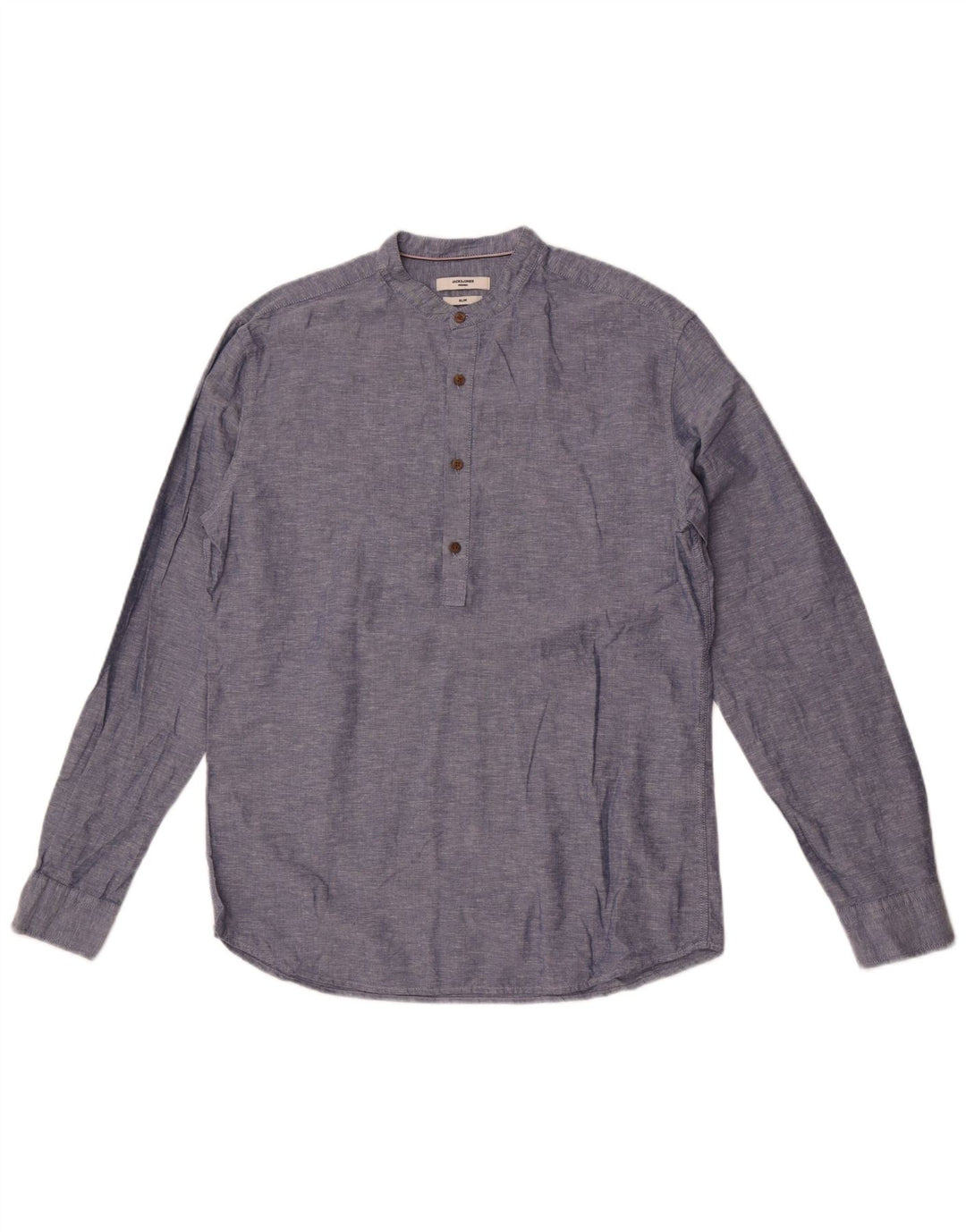 Jack & Jones muška pulover košulja uskog kroja, srednje plavi flekasti pamuk