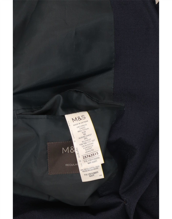 Marks & Spencer muška jakna sa 2 gumba UK 46 XL tamnoplavi poliester
