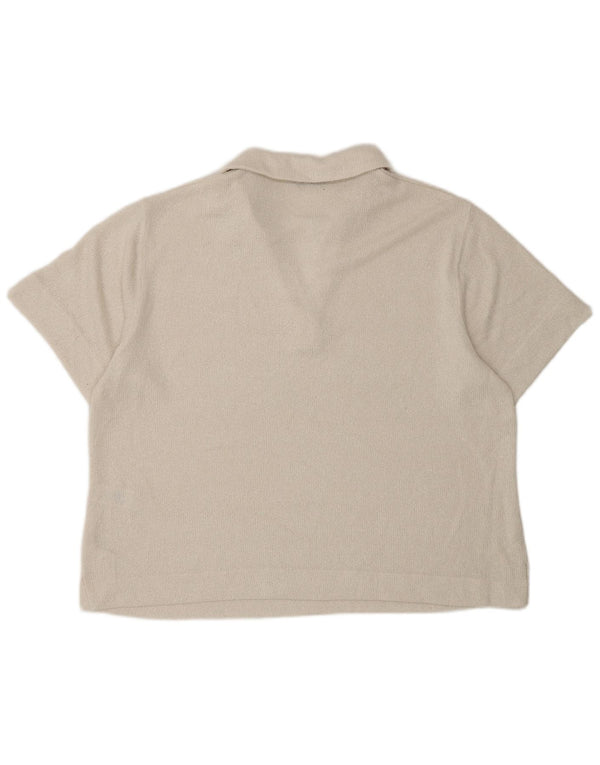 Ženska polo majica Marks & Spencer UK 16 veliki prljavo bijeli poliester