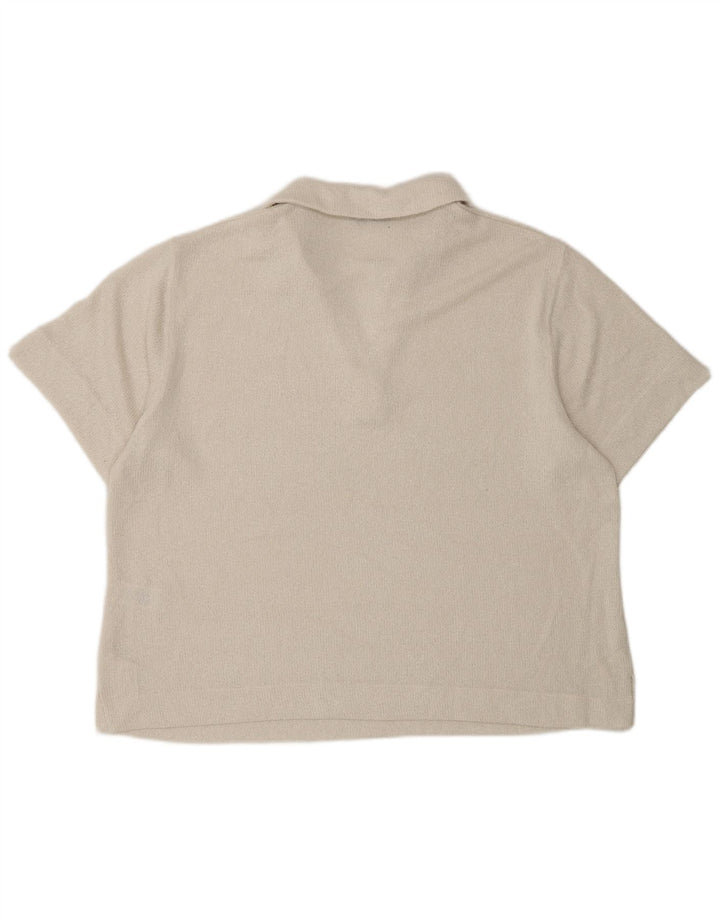 Ženska polo majica Marks & Spencer UK 16 veliki prljavo bijeli poliester